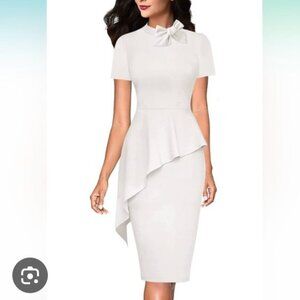 NWT women’s stunning white dress size Medium